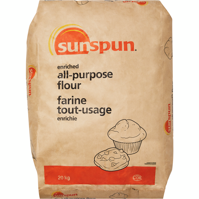 Enriched All-Purpose Flour 20 kg- Sunspun - Canadian Distributor