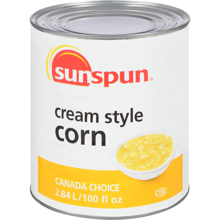 Cream Style Corn 2.84 l -  Sunspun - Canadian Distributor