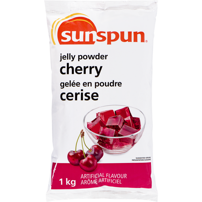 Cherry Jelly Powder 1 kg - Sunspun - Canadian Distributor