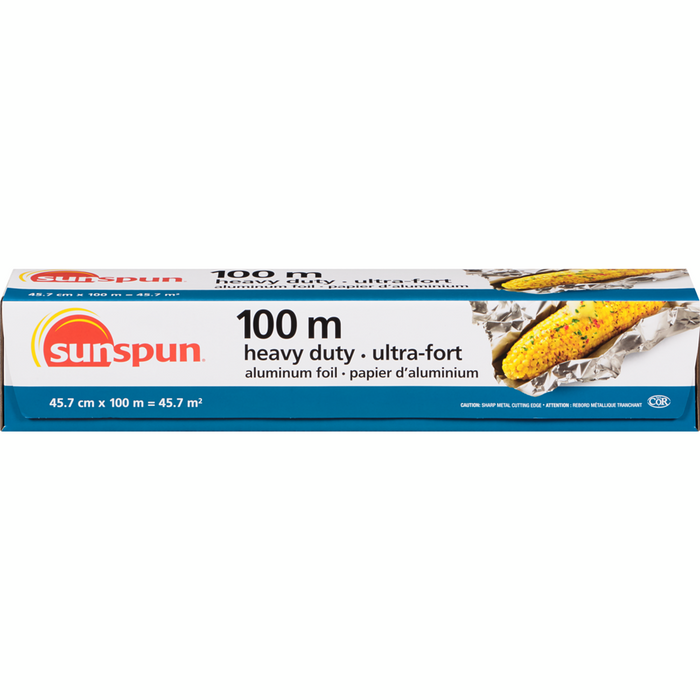 Heavy Duty Aluminum Foil -1 ea- Sunspun - Canadian Distributor