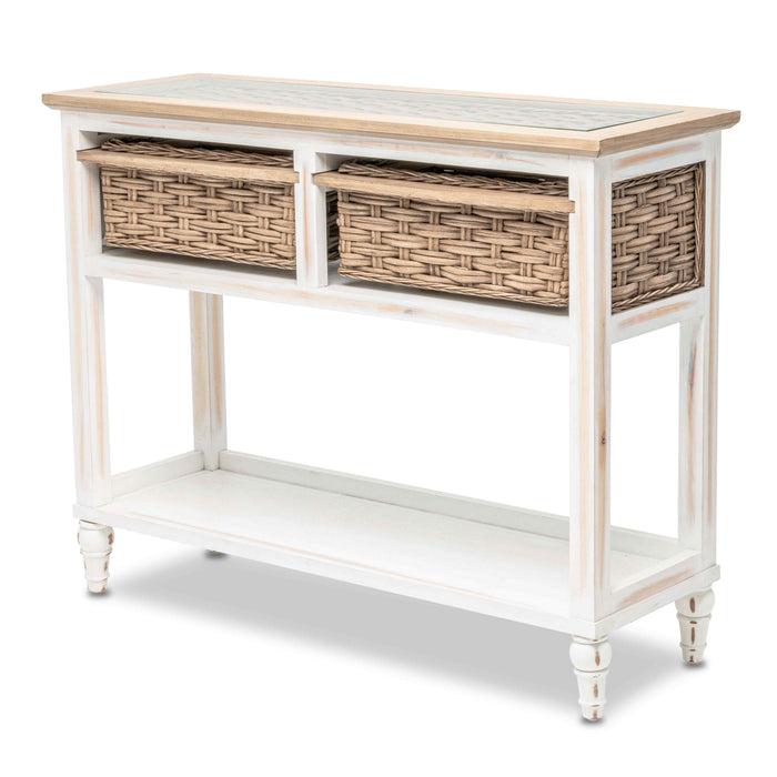 Island Breeze 2-Basket Console Table