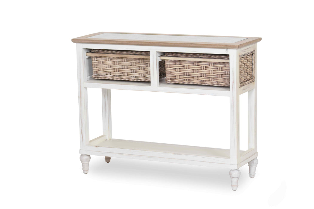 Island Breeze 2-Basket Console Table