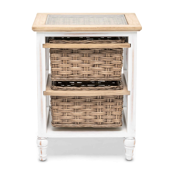 Island Breeze 2-Basket Storage Cabinet