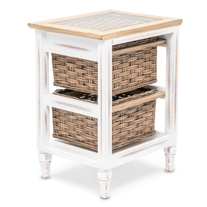 Island Breeze 2-Basket Storage Cabinet