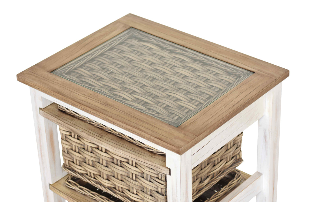 Island Breeze 2-Basket Storage Cabinet