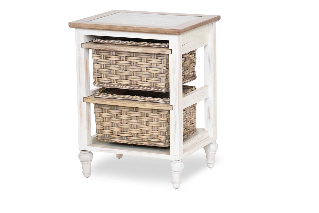 Island Breeze 2-Basket Storage Cabinet