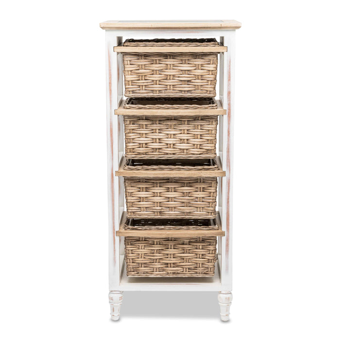 Island Breeze 4-Basket Vertical Storage Cabinet