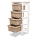 Island Breeze 4-Basket Vertical Storage Cabinet