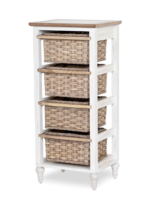 Island Breeze 4-Basket Vertical Storage Cabinet