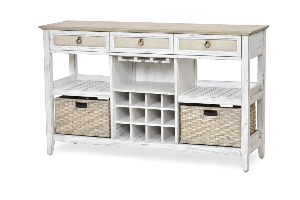 Captiva Island Sideboard with Wine Rack with 2 Baskets