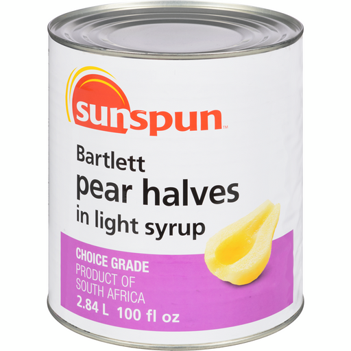 Bartlett Pear Halves in Light Syrup 2.84 l-  Sunspun - Canadian Distributor
