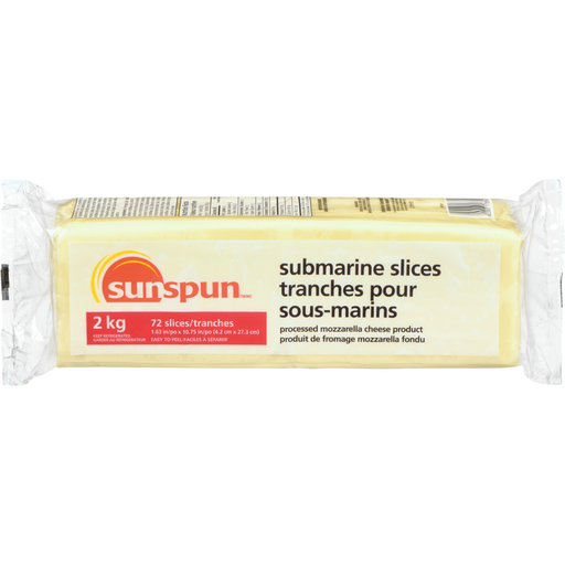 Cheese, Processed Mozzarella Product, Submarine Slices 2000 G