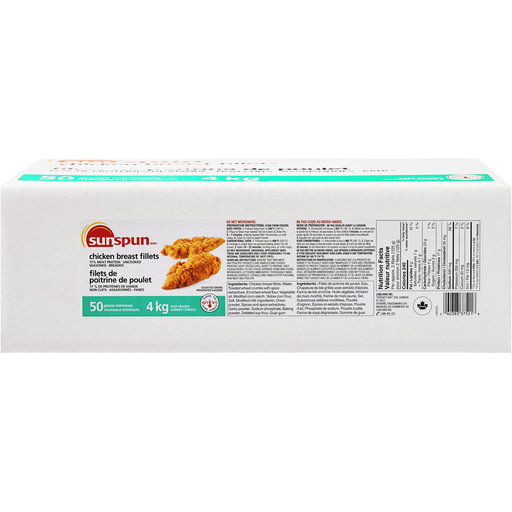Chicken Breast Fillets - 4 KG - Sunspun - Canadian Distributor