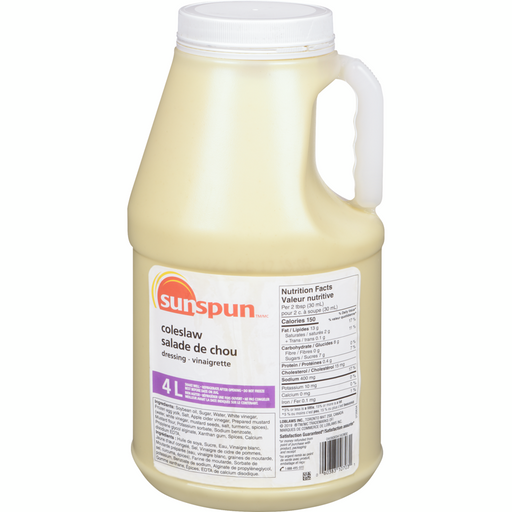 Coleslaw Dressing 4L -  Sunspun - Canadian Distributor.