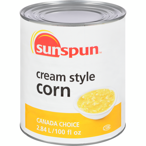 Cream Style Corn 2.84L -  Sunspun - Canadian Distributor