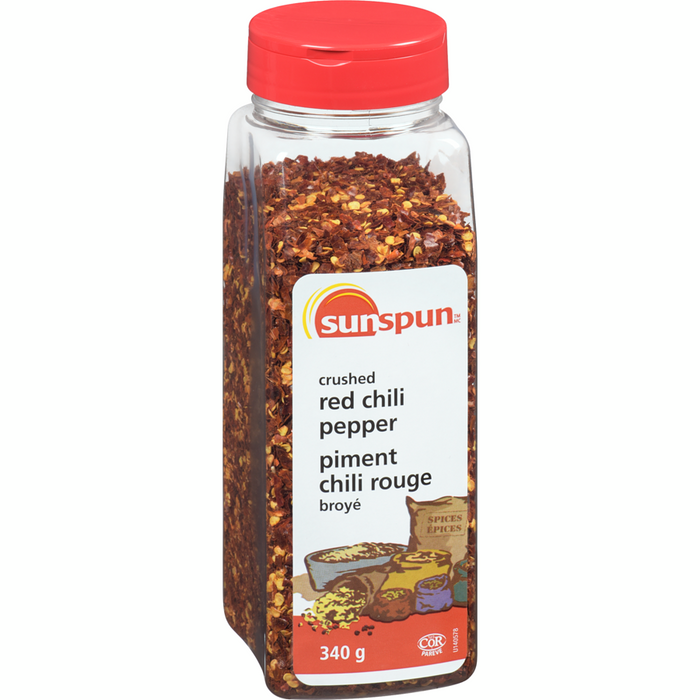 Crushed Red Chili Pepper 340 G-  Sunspun - Canadian Distributor.