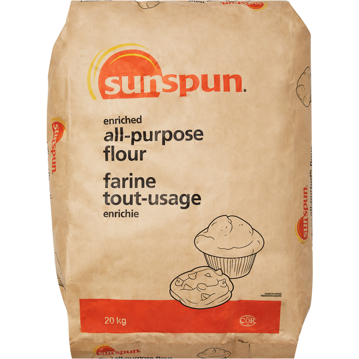 Enriched All-Purpose Flour 20KG- Sunspun - Canadian Distributor