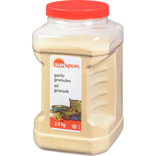 Garlic Granules 2.4 KG -  Sunspun - Canadian Distributor.