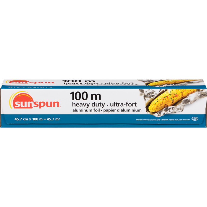 Heavy Duty Aluminum Foil -1 EA- Sunspun - Canadian Distributor.
