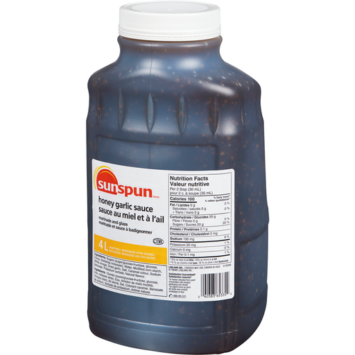 Honey Garlic Sauce 4L - Sunspun - Canadian Distributor.