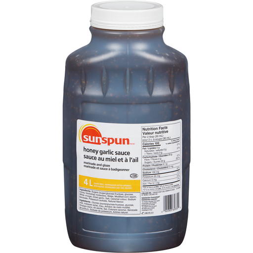 Honey Garlic Sauce 4L - Sunspun - Canadian Distributor