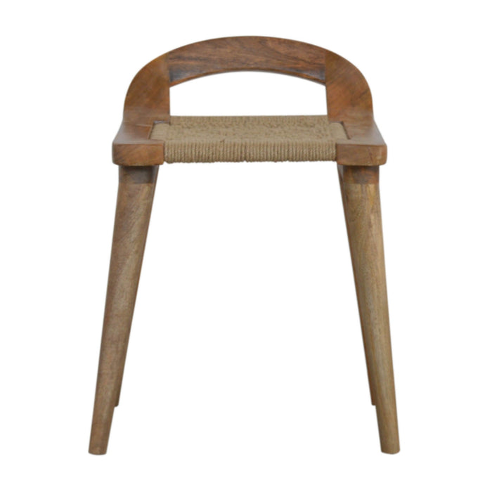 Woven Raised Back Stool