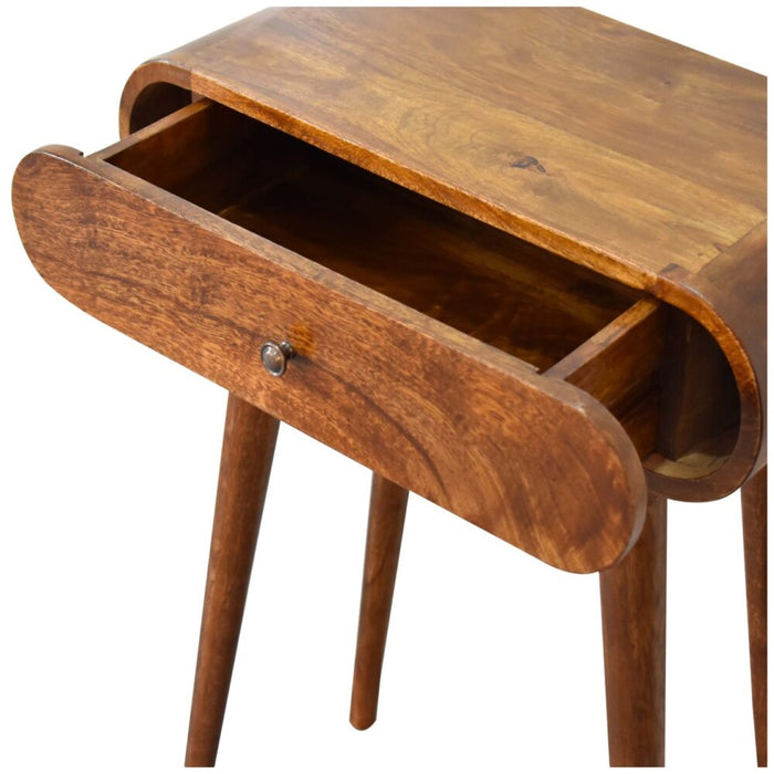 Mini Round Chestnut Console