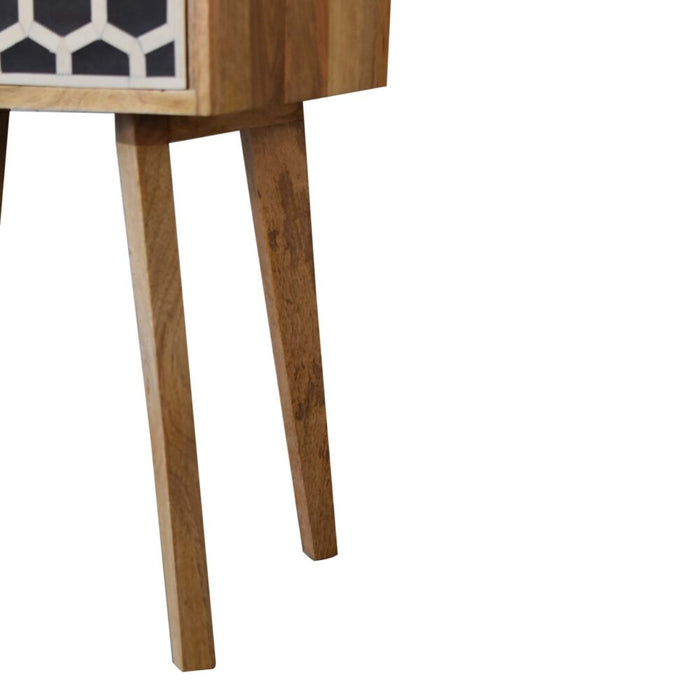 Bone Inlay Tapered Bedside