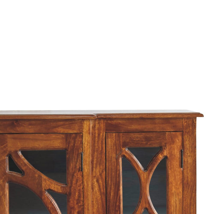 Glazed Carve Chestnut Sideboard