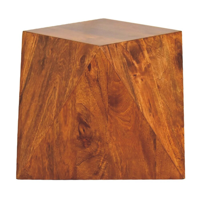 Chestnut Abstract End Table