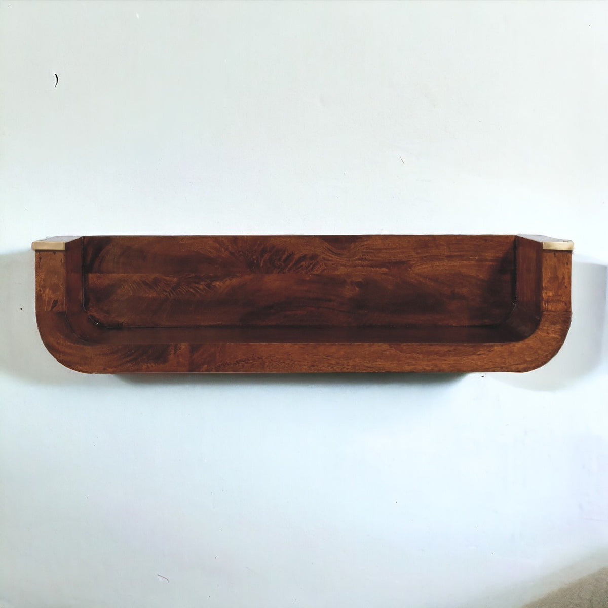 Indira Chestnut Floating Console — Noble Home Office