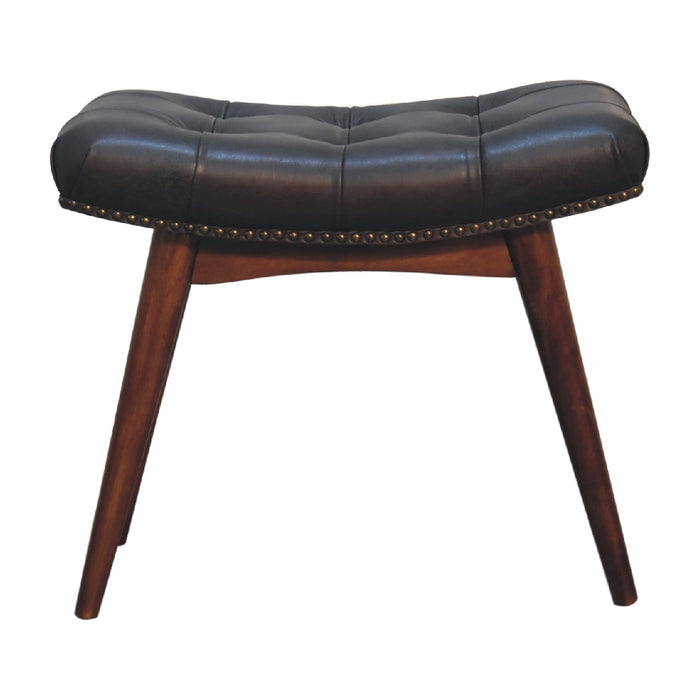 Harbour Black Footstool