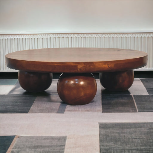 Chestnut Central Ball Table