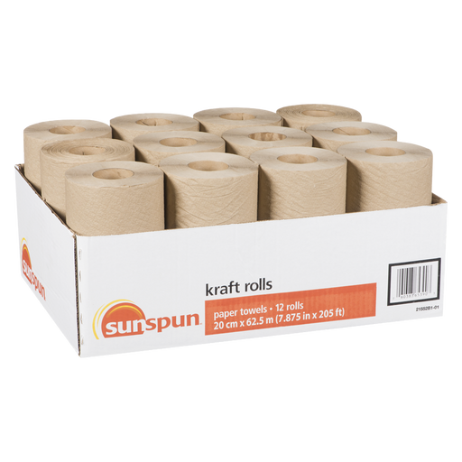 Kraft Rolls Paper Towels, 12 Rolls- 1 EA- Sunspun - Canadian Distributor.