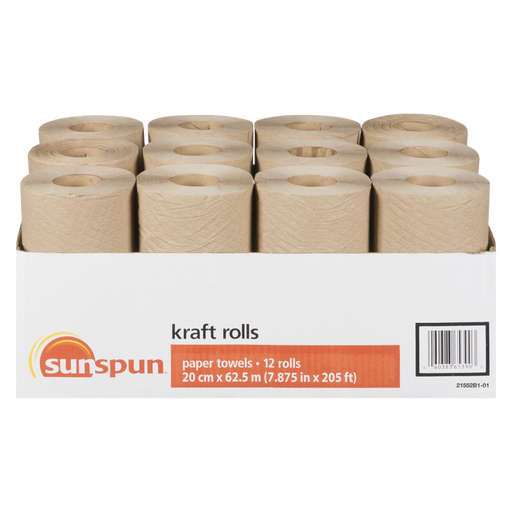 Kraft Rolls Paper Towels, 12 Rolls- 1 EA- Sunspun - Canadian Distributor