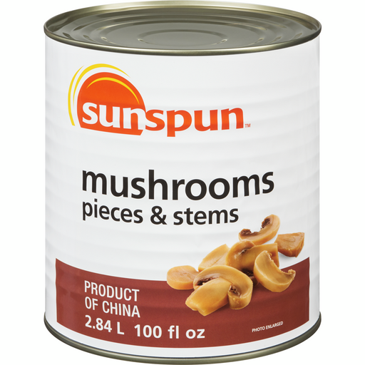 Mushrooms Pieces & Stems 2.84 EA - Sunspun - Canadian Distributor
