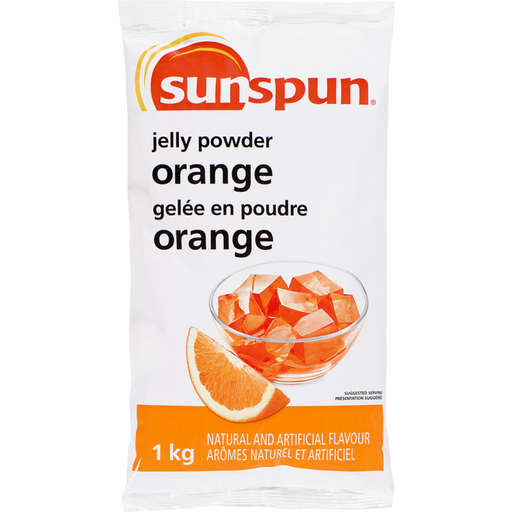 Orange Jelly Powder 1 KG-  Sunspun - Canadian Distributor