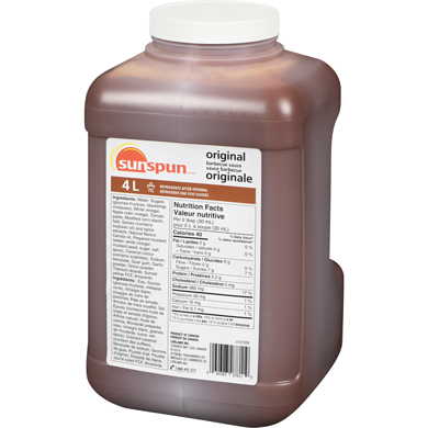 Original Barbecue Sauce - 4 L- Sunspun - Canadian Distributor