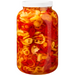 Pickled Hot Banana Pepper Rings 3.78 L - Sunspun - Canadian Distributor