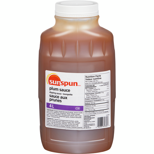 Plum Dipping Sauce 4 L - Sunspun - Canadian Distributor