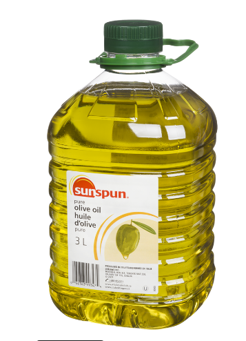 Pure Olive Oil 3 L - Sunspun - Canadian Distributor