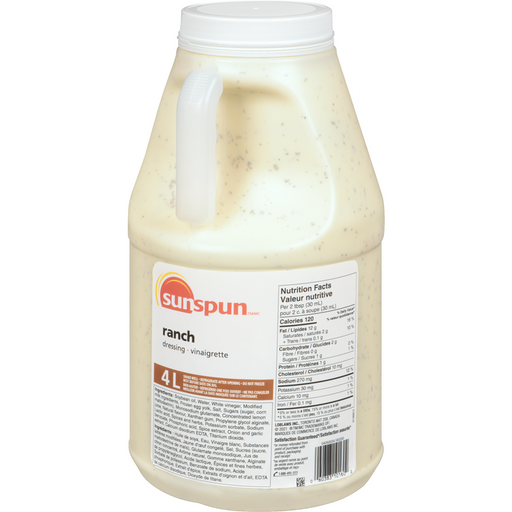 Ranch Dressing -4L Sunspun - Canadian Distributor