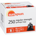 Regular Strength Outdoor Garbage Bags 250 EA-Sunspun - Canadian Distributor