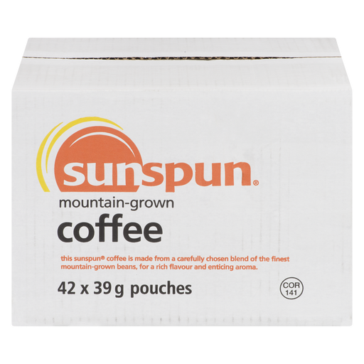 Roasted Coffee - 42x39.0 G- Sunspun - Canadian Distributor