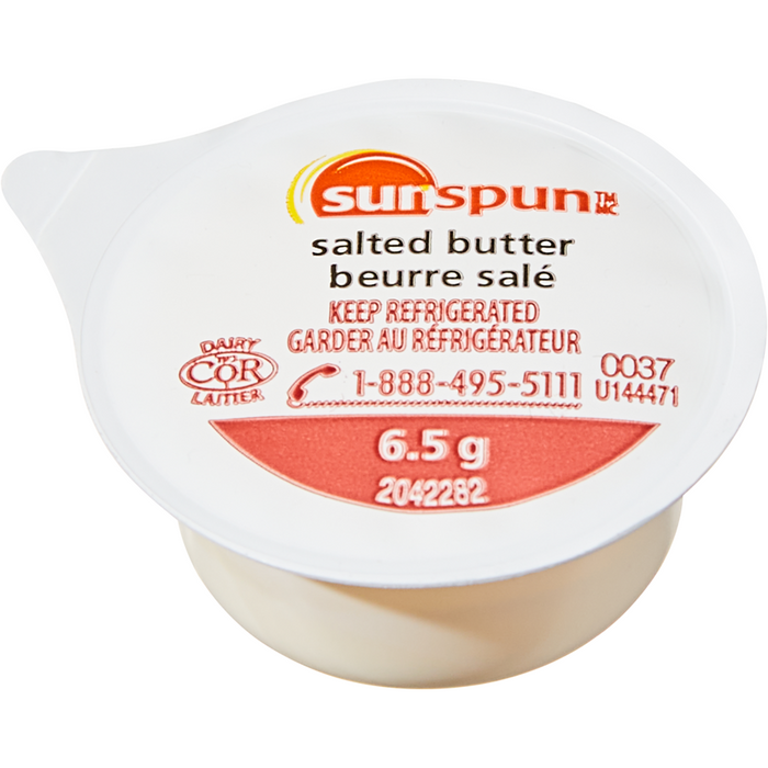 Salted Butter Round Mini Cups 360x6.5 G -  Sunspun - Canadian Distributor