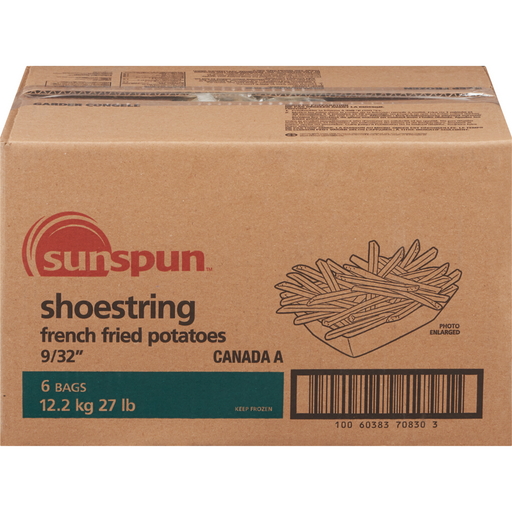 Shoestring French Fried Potatoes French Fries 2.045 KG- - Sunspun - Canadian Distributor