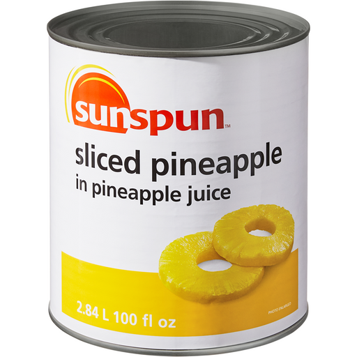Sliced Pineapple in Pineapple Juice 2.84 L - Sunspun - Canadian Distributor
