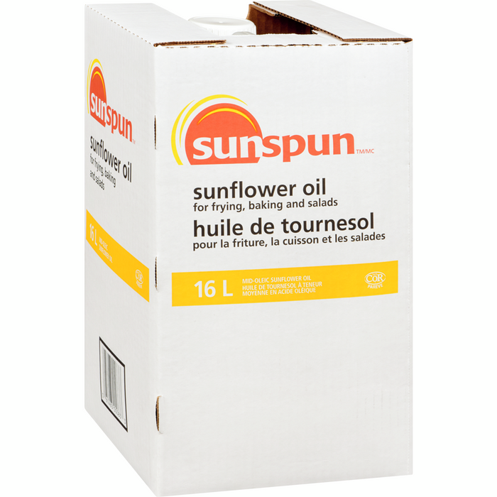 Sunflower Oil 16 l -  Sunspun - Canadian Distributor