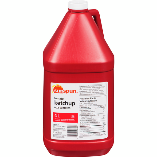 Tomato Ketchup 4 L - Sunspun - Canadian Distributor