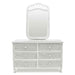 Santa Cruz 6 Drawer Dresser w/ Glass Top